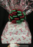 Super Tower - Candy Cane Cellophane - Red & Green Bow - 72 Cookies and Brownies