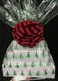 Super Tower - Christmas Tree Cellophane - Red Bow - 72 Cookies and Brownies