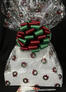 Super Tower - Holiday Wreaths Cellophane - Red & Green Bow - 72 Cookies and Brownies